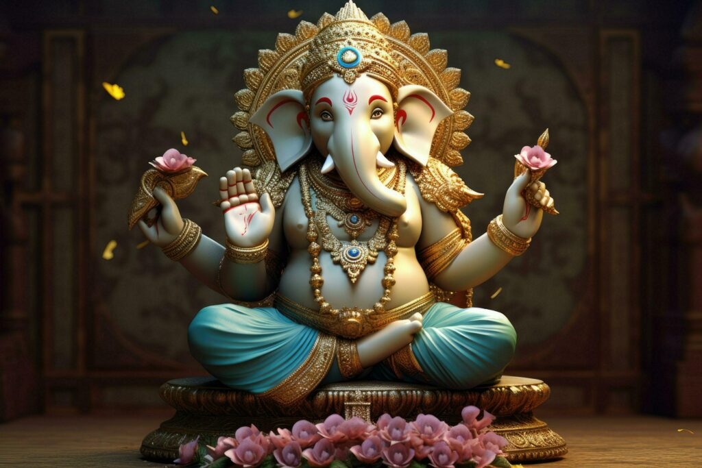 ai generated beautiful lord ganesh ai generated free photo